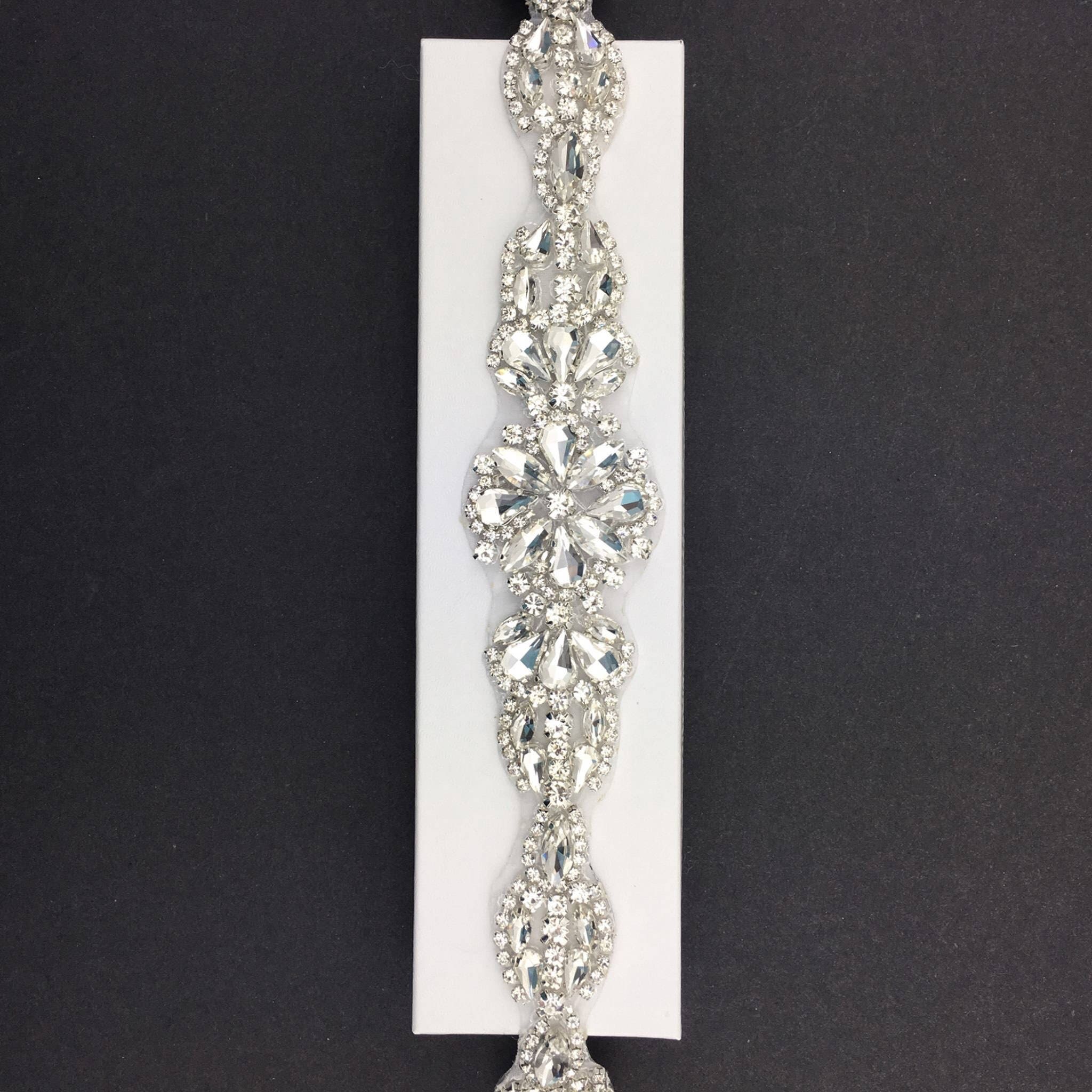 Crystal Rhinestone Applique Wholesale Bridal Trim Bridal Etsy