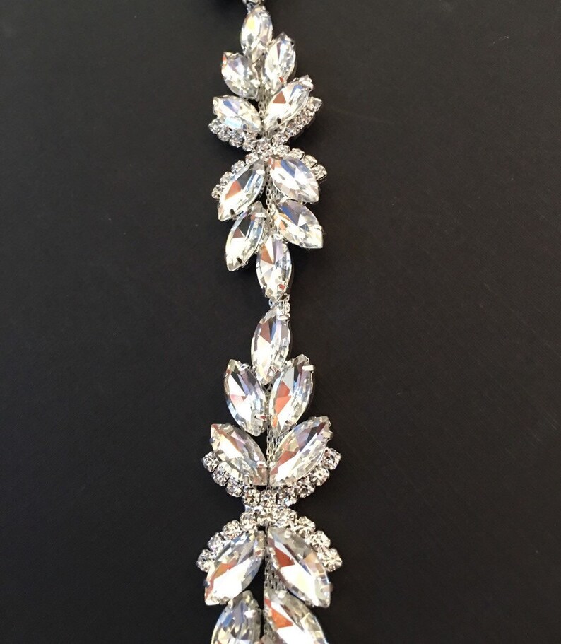 Crystal Rhinestone Trim By The Yard Wholesale Bridal Trim Etsy