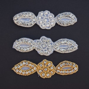 SALE! Crystal Rhinestone Applique - Wholesale Bridal Trim - DIY Baby Headband - Bridal Applique - Garter - Crystal Applique