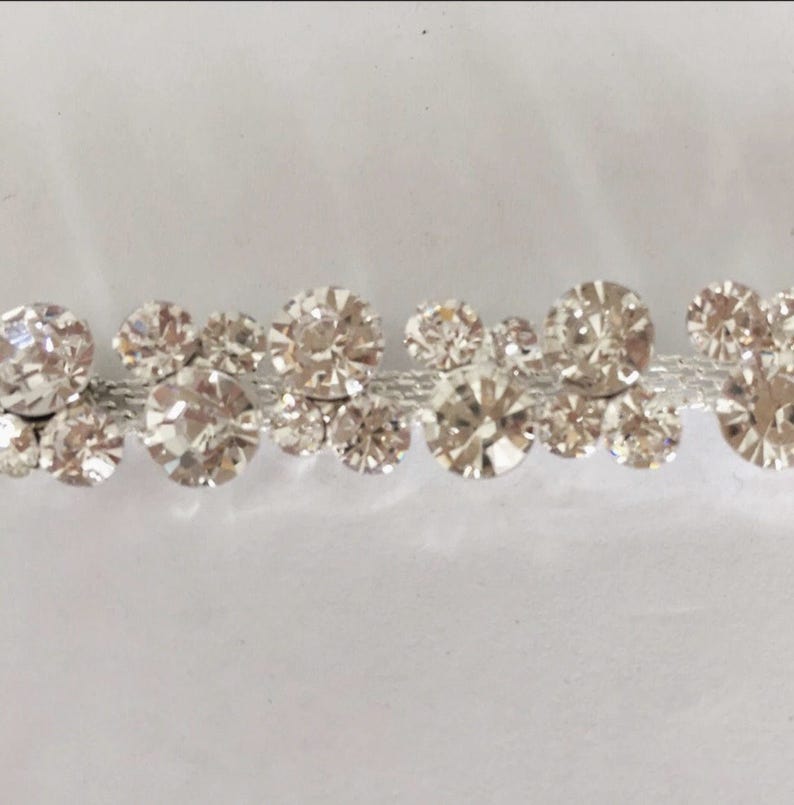 Gold Crystal Rhinestone Trim by the Yard Wholesale Gold Etsy