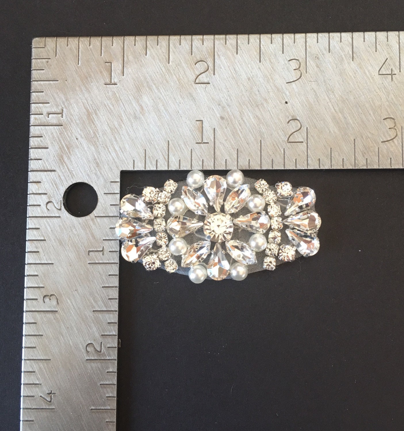 Crystal Rhinestone Applique Wholesale Bridal Trim Bridal Etsy