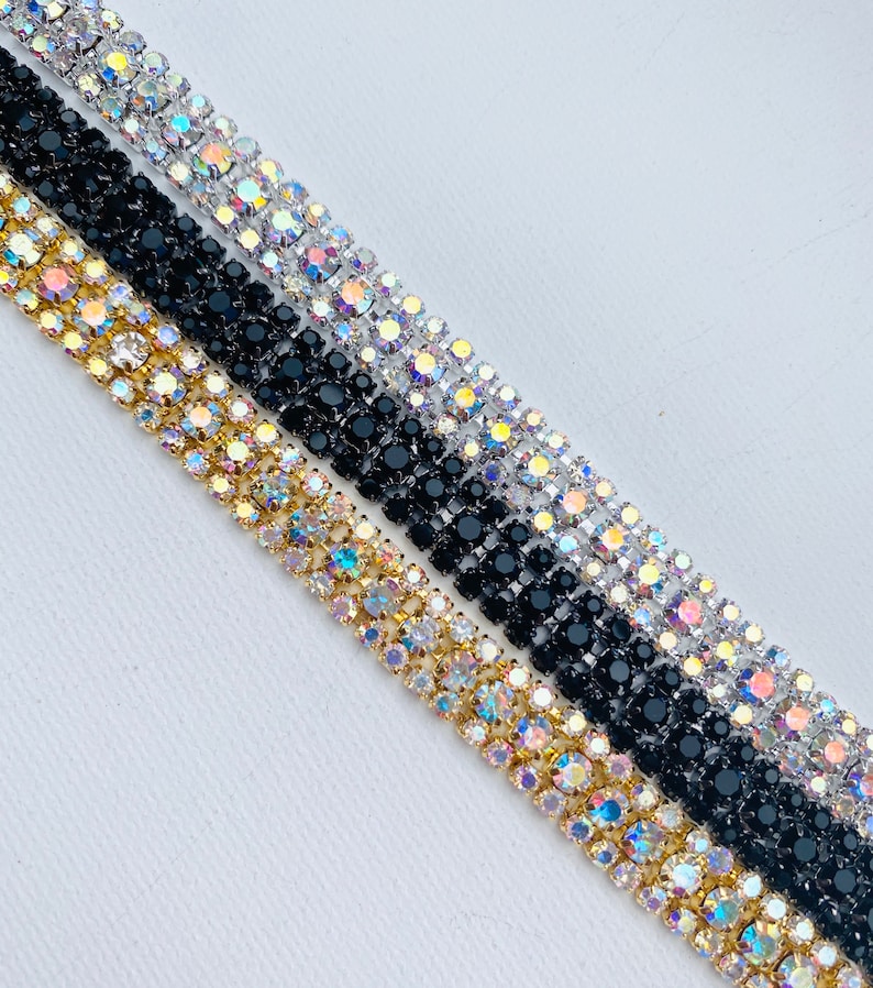 Crystal Rhinestone Trim by the Yard Wholesale Bridal Trim Etsy