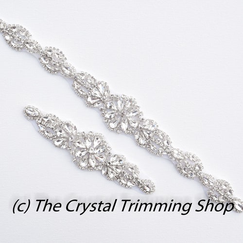 Crystal Rhinestone Applique Wholesale Bridal Trim Bridal | Etsy