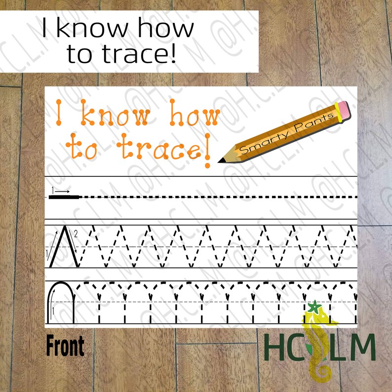 Tracing for Toddlers Tracing Sheet Learn to Trace Teacher | Etsy