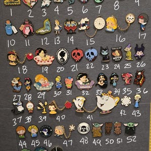 Disney Enamel Pin, Disney Pin, Enamel Pin, Alice in Wonderland, Beauty and the Beast, Disney Princess, Star Wars, Yoda, Little Mermaid, Pins