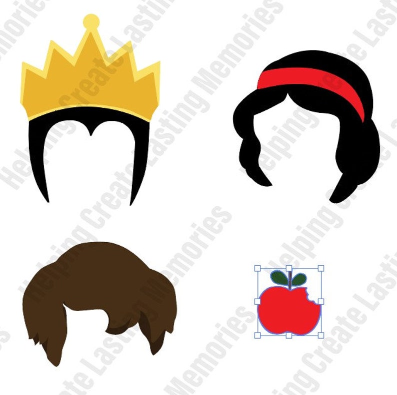 Download Backdrops Props Paper Party Supplies Cutting File Snow White And The Seven Dwarfs Svg Cricut File Snow White Props Props Snow White Party Snow White Theme Princess Party