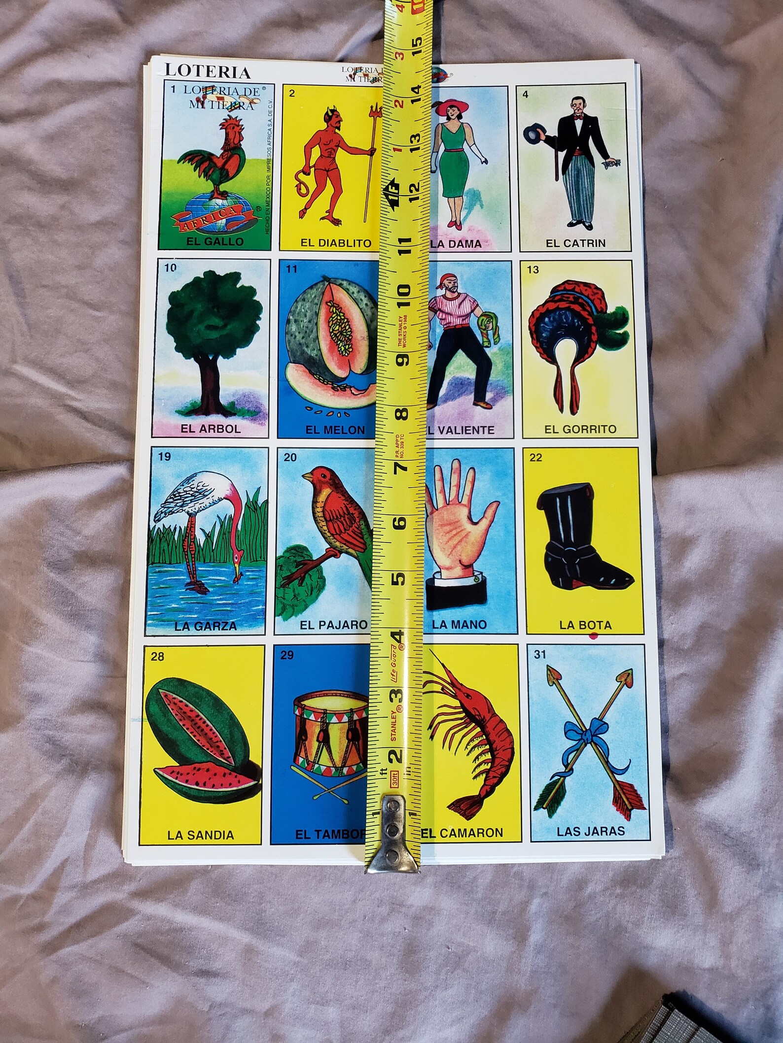 Loteria Jumbo Loteria Medium Loteria Mexican Game Mexican Etsy