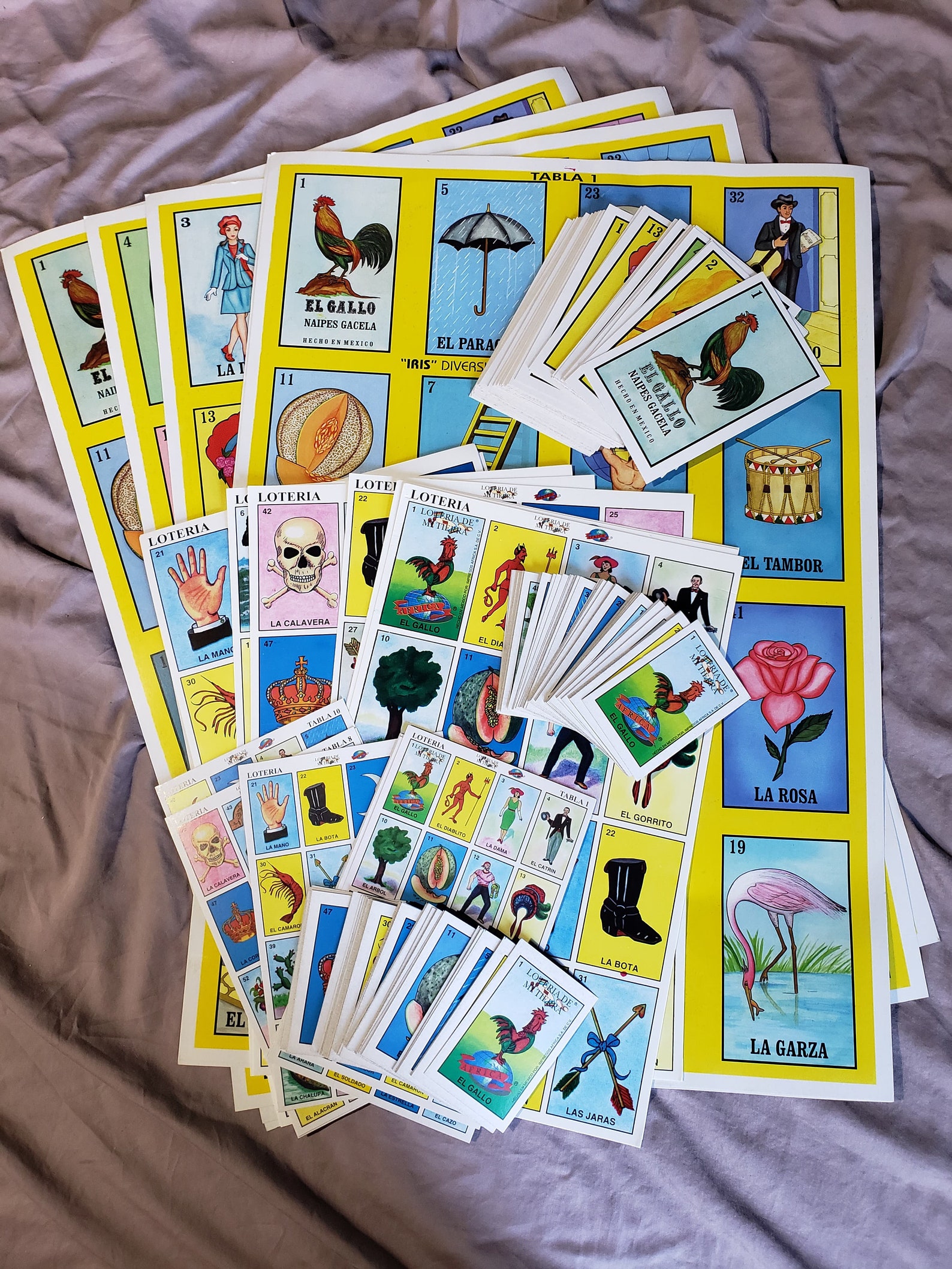 Loteria Jumbo Loteria Medium Loteria Mexican Game Mexican Etsy