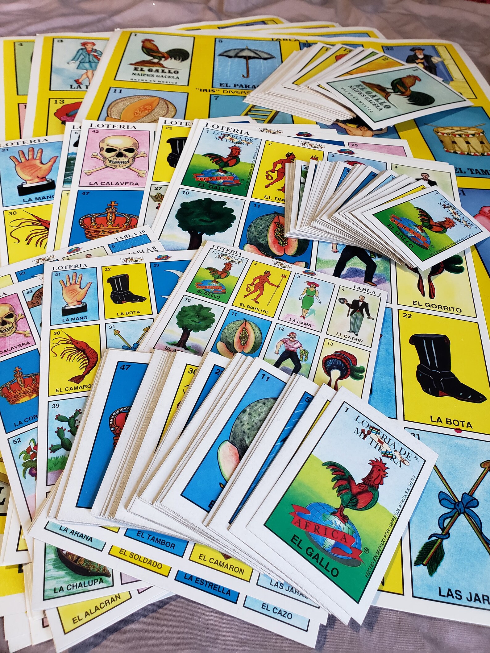 Loteria Jumbo Loteria Medium Loteria Mexican Game Mexican Etsy