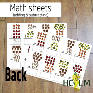 Learn How to Add &amp; Subtract, Kids Adding Sheet, Math Sheets, Learning ...