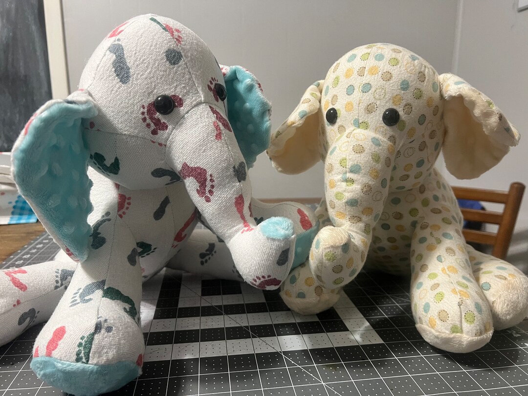 Receiving Blanket Stuffed Animal, Keepsake Elephant, Bear, Giraffe