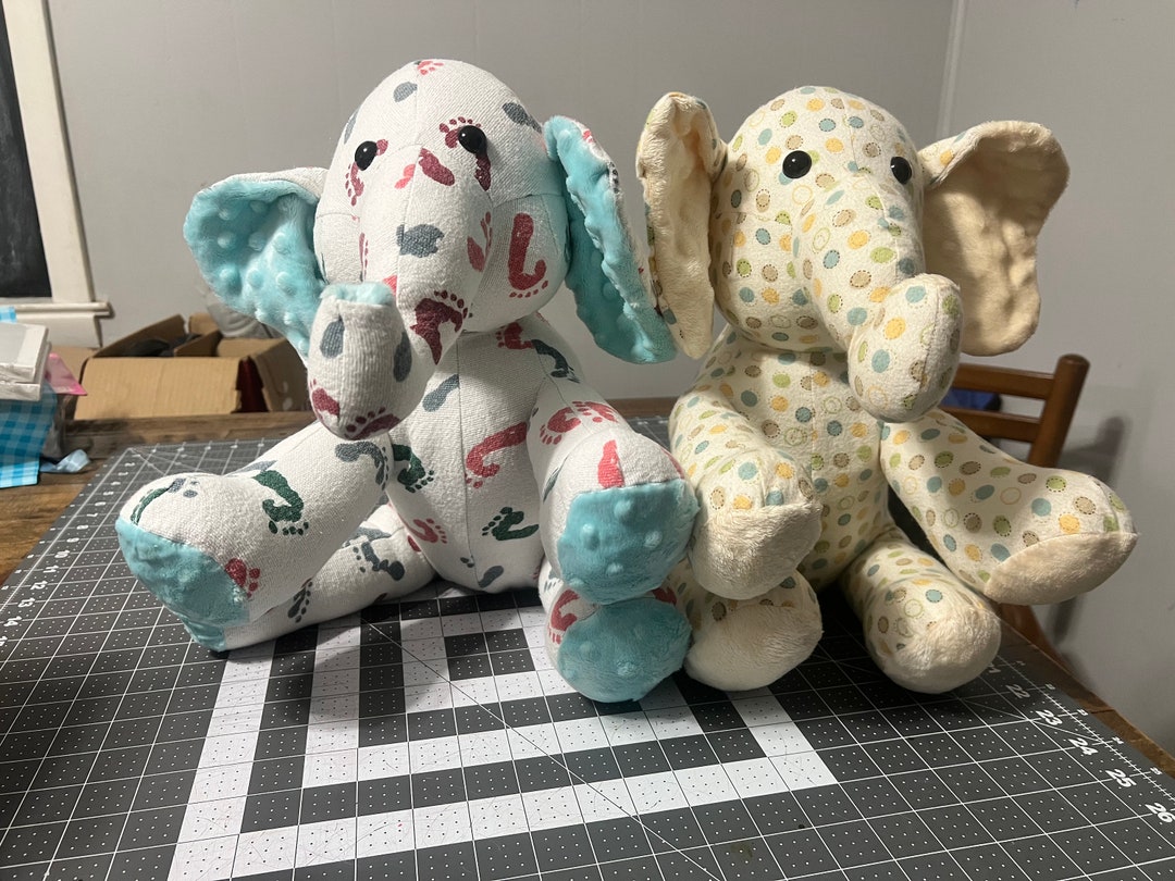 Receiving Blanket Stuffed Animal Keepsake Elephant Bear Etsy
