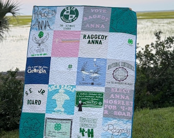 T-shirt quilt, memory blanket, t-shirt blanket, memory quilt, custom throw