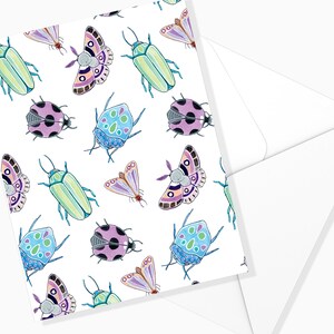 Carte de souhaits Les Insectes | Motif d'Insecte | Carte de voeux  | Illustration Animaux | Fait Québec | Papeterie | Marie-Eve Arpin