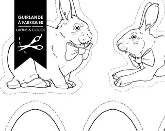 Guirlande Lapin Etsy