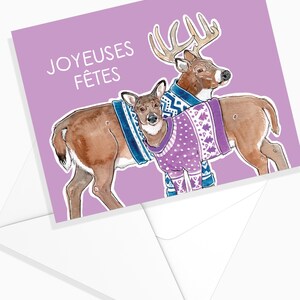 Moose - Deer - Racoon Greeting Card | Holidays | Christmas Card | Christmas stationery | Christmas Greeting Card | Marie-Eve Arpin