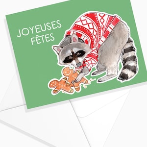Moose - Deer - Racoon Greeting Card | Holidays | Christmas Card | Christmas stationery | Christmas Greeting Card | Marie-Eve Arpin