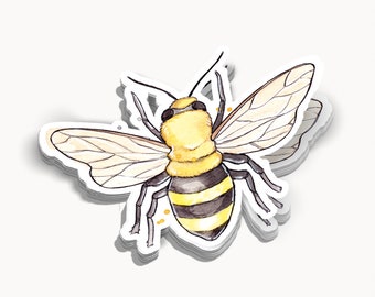 Bee - Individual STICKER | Sticker | Fish Sticker | Fisherman | Animals | Marie-Eve Arpin | Made in Quebec