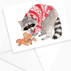 Moose - Deer - Racoon Greeting Card | Holidays | Christmas Card | Christmas stationery | Christmas Greeting Card | Marie-Eve Arpin