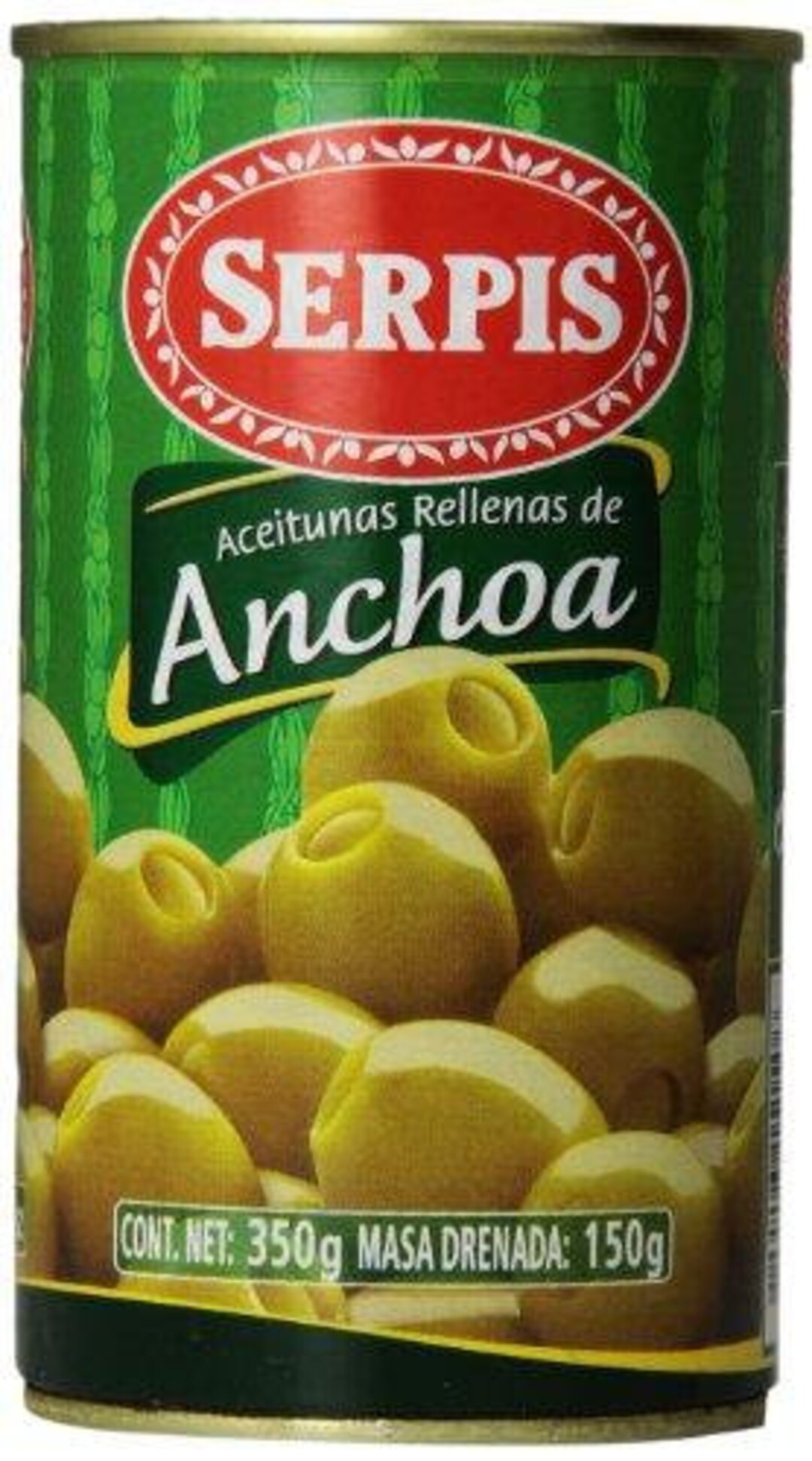 Serpis Olives Stuffed With Anchovies 12.35 Ounce pack of 6 Etsy