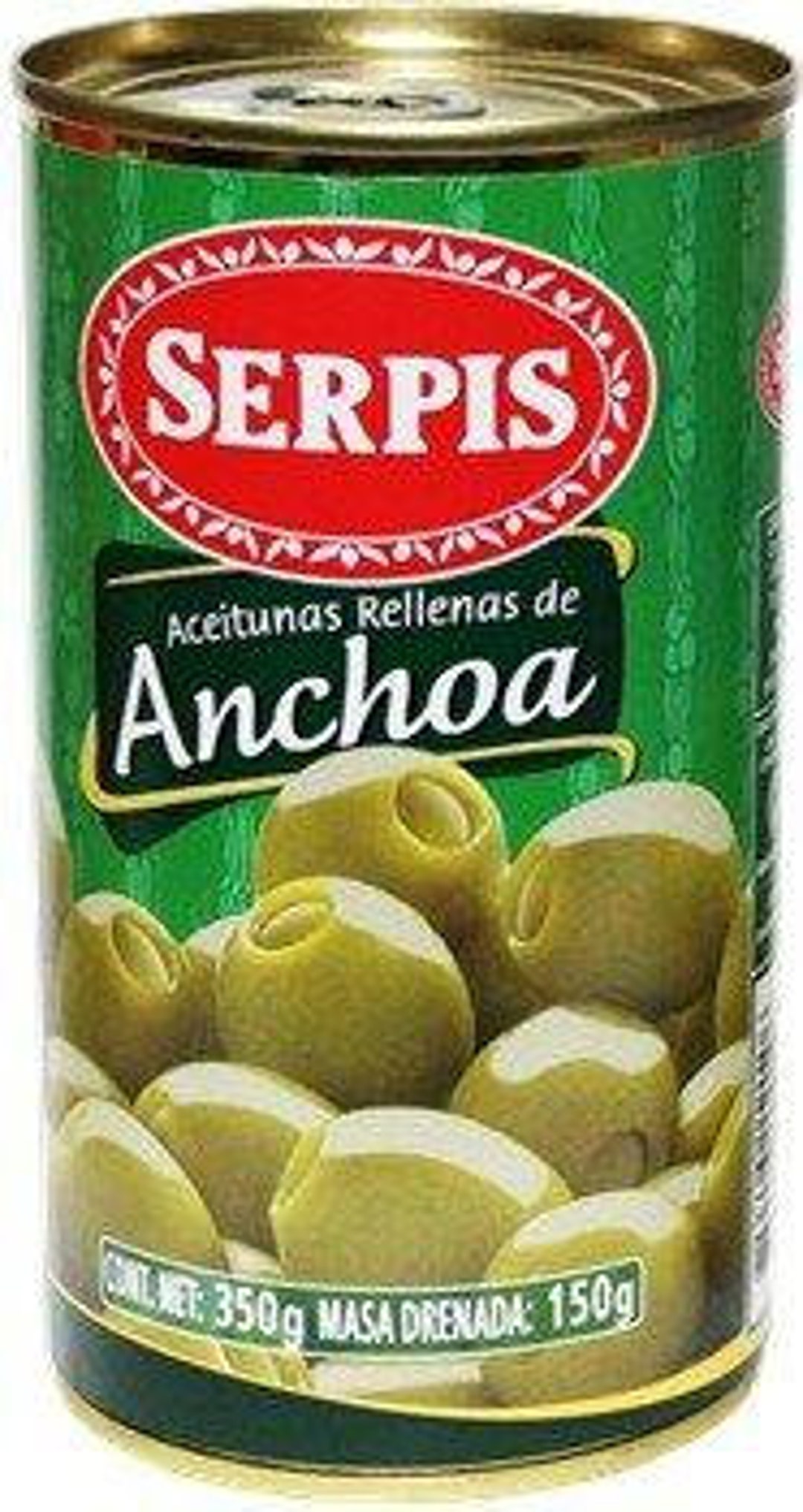 Serpis Green Olives Stuffed With Anchovies. 12.34 Oz Etsy