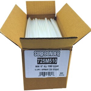 Q-711 Hot Melt Stick - Fast Set Packaging Hot Melt Glue Stick - 5/8 x 10  - 25 lbs -Tan ~ Hot Melt Company