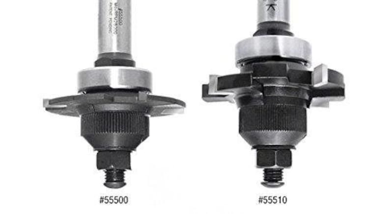 Amana Tool 55500 Adjustable E-Z Dial Slot Cutter Carbide Tipped Router Bit 12-Inch Shank