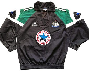 Vintage Adidas Newcastle Training Drill Top 1997-98 (v.good) 32-34 164 Large Youths