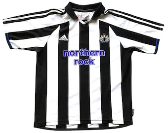Vintage Adidas Newcastle Home Shirt 2003-05 (good) Large Boys 152 fits Adults XS