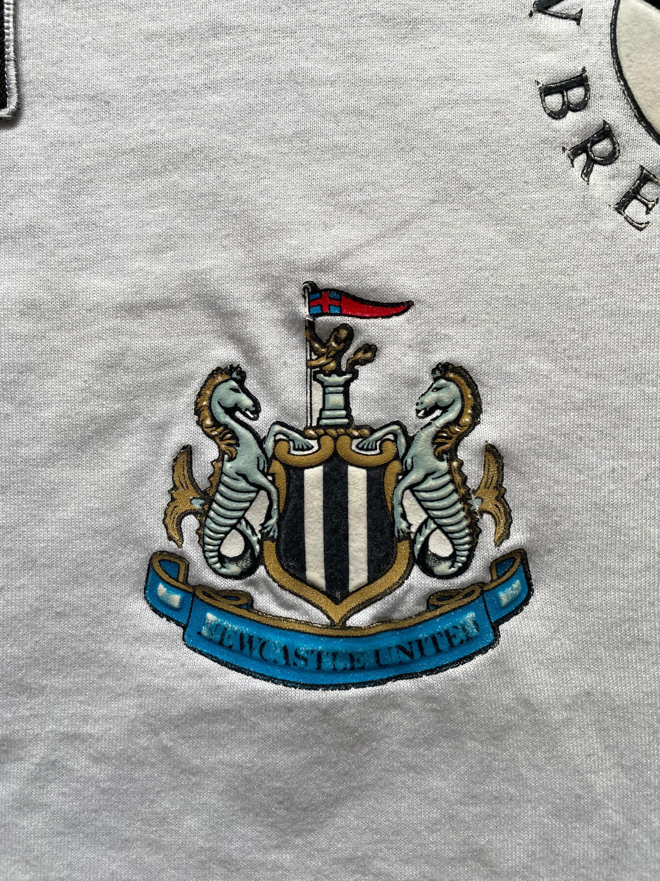 T-shirt Newcastle United 1993-94 ASICS - Taille XXS Adulte - Occasion Bon état - Maillot D'entraînement Vintage