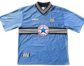 Vintage Adidas Newcastle Away Shirt 1996 -97 (very good) Adults XXL