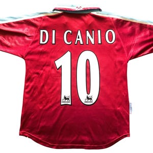 West Ham Home Shirt 1999 Di Canio 10 (good) Large Youths fits Adults XS