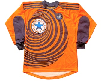 Maglia da portiere vintage Adidas Newcastle 1997-98 (molto buona) Adulti XS/Large Ragazzi 152