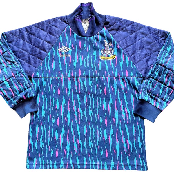 Tottenham 1991 Goalkeeper Shirt (average) size faded Adults XXS/Youths