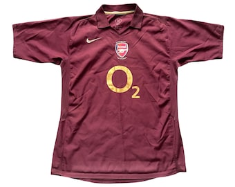 Vintage Nike Arsenal Home Shirt 2005 -06 (fair) Adults XS / Youths