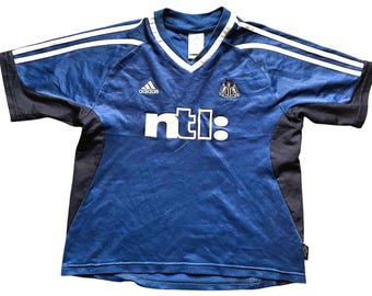 Vintage Adidas Newcastle Away Shirt 2001 -02 (fair) Large Boys 152