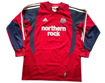 Camisa de goleiro do Newcastle Adidas 2004-05 (bom estado) Infantil 2XS 140