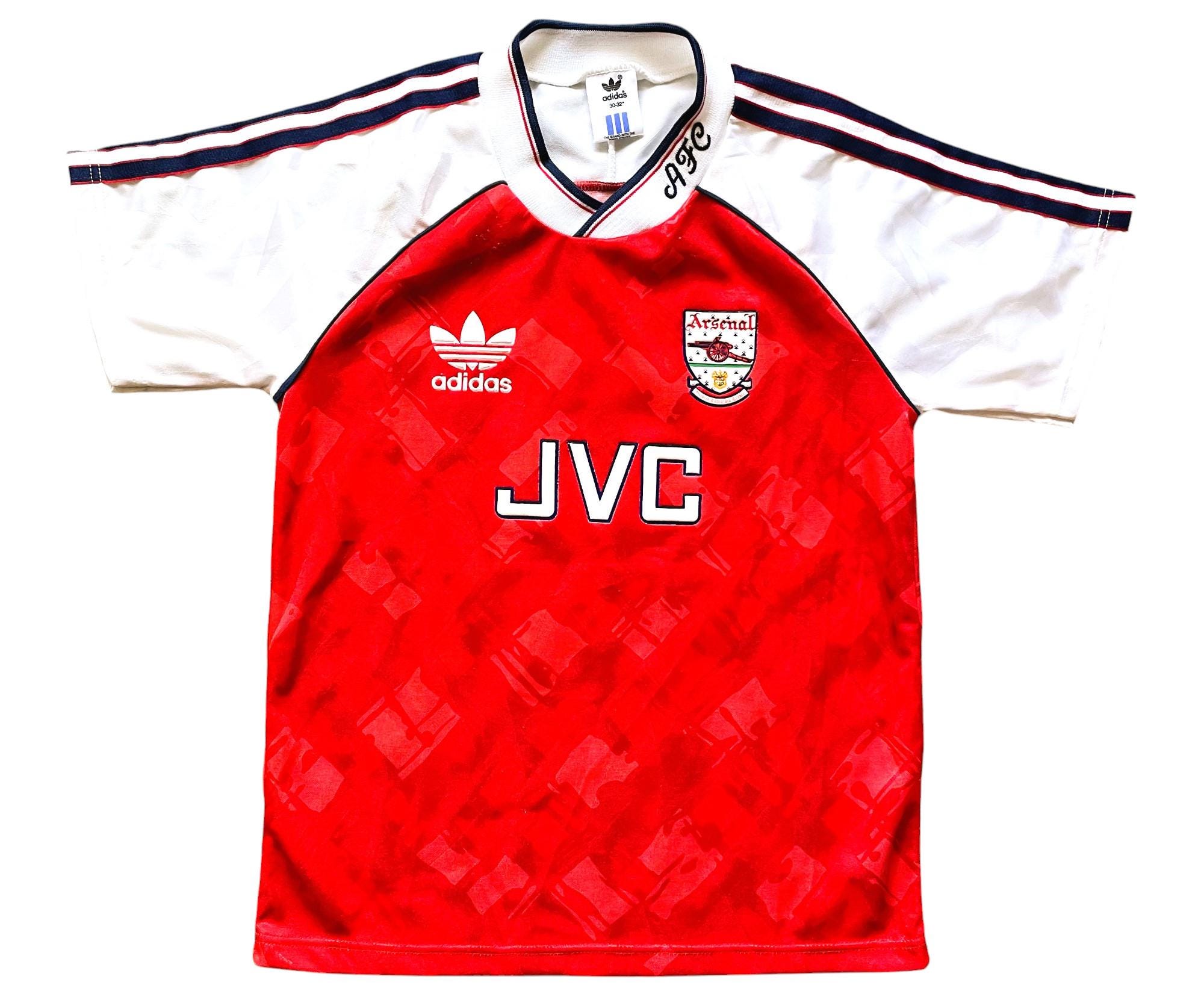 1990-1992年のアーセナルホームのヴィンテージユニフォーム 1990-1992