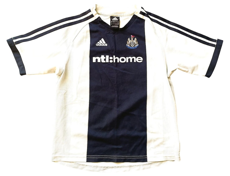 Original Newcastle Adidas bortatröja 2002-03 (rättvis) Stor pojkar 152 bild 1