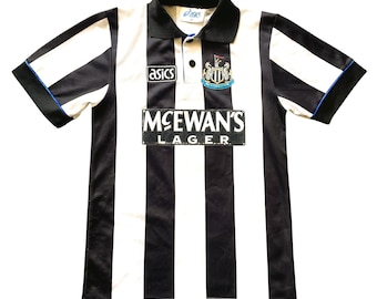 Vintage Newcastle United Home Shirt 1993-95 Original Asics (fair) Large Boys