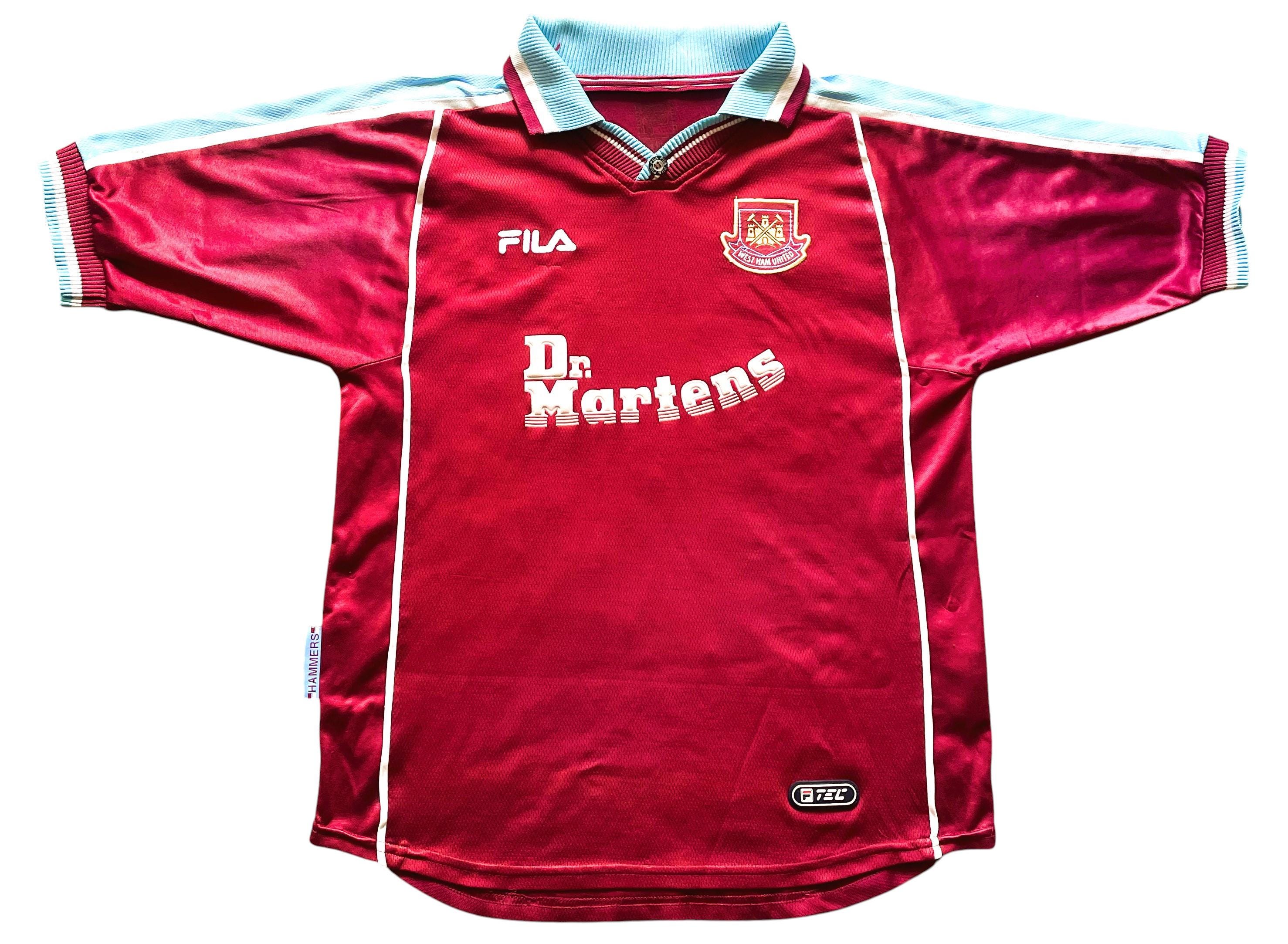 Vintage West Ham 1999-01 Di Canio #10 Football Shirt (adults XS