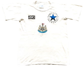Vintage Asics Newcastle T Shirt 1993-94 (good) Large Boys