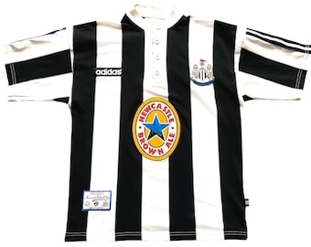 Camiseta Adidas local vintage del Newcastle 1995-97 (buena) Talla pequeña Original