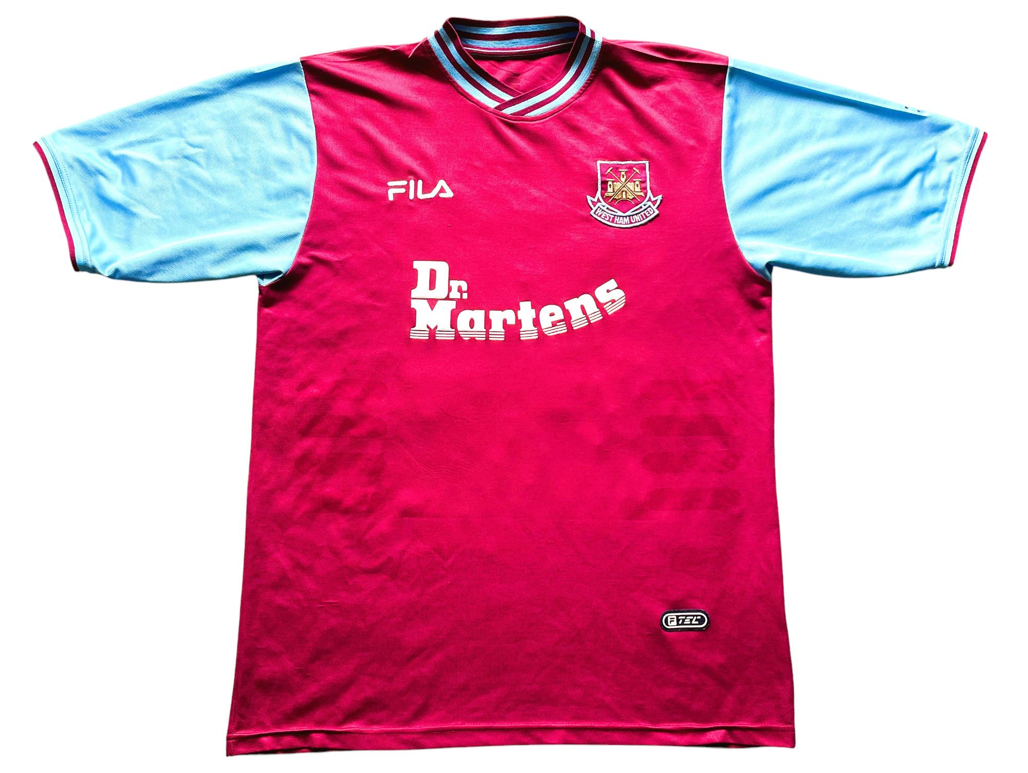 FILA West Ham United DI CANIO 10 シャツ WEST HAM UNITED DI CANIO 1999/2001 FOOTBALL SHIRT JERSEY