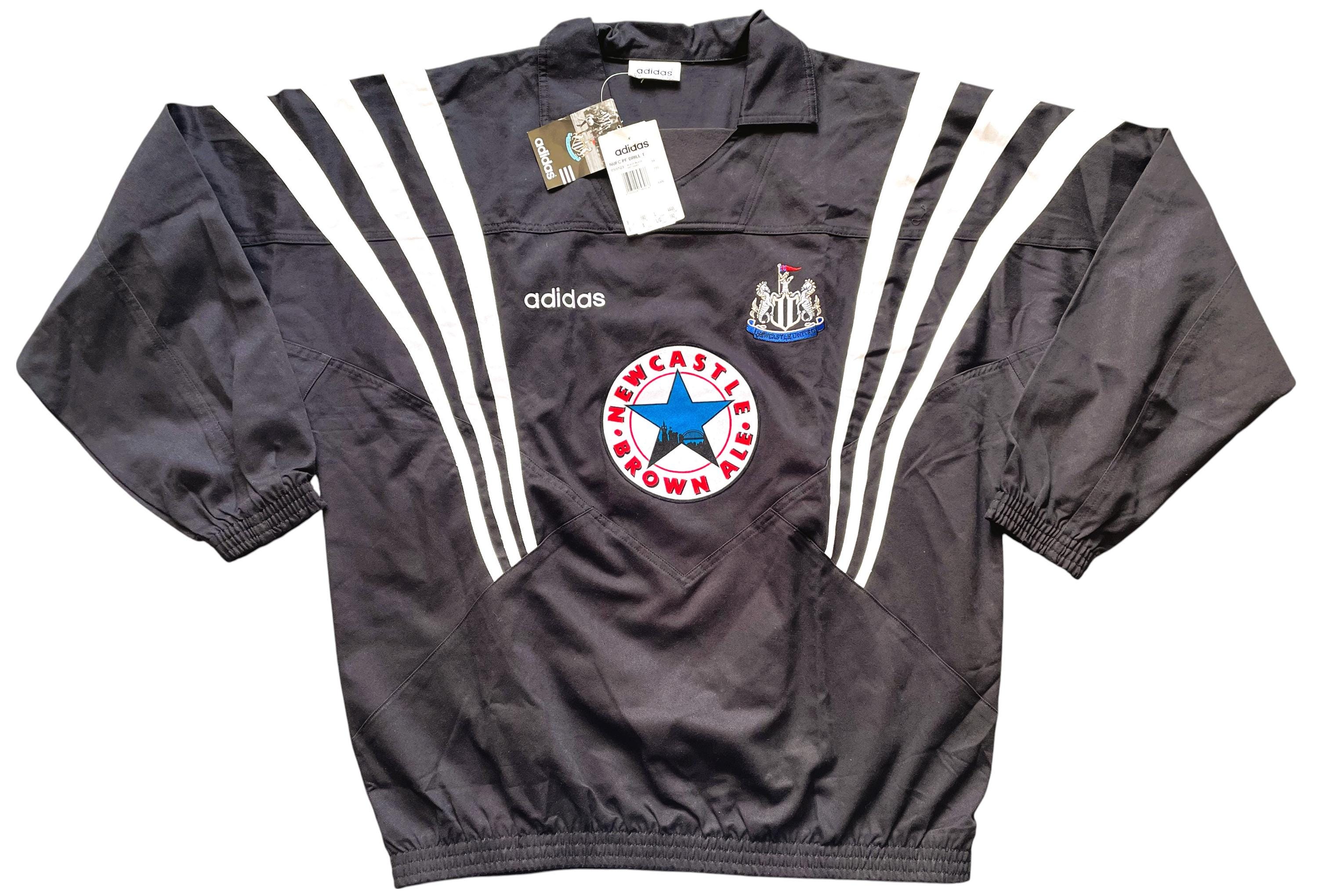 adidas ニューカッスル　トレーニングトップ　ドリルトップ　サッカー　新品 ヴィンテージ ニューカッスル アディダス ドリルトレーニングトップ