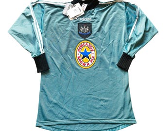 Camisa de goleiro vintage do Newcastle: 1996-97 Adidas, BNWT adulto médio