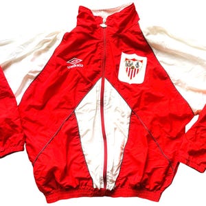 Chaqueta de entrenamiento Umbro Sevilla 1994-96 (muy buena) Adultos Talla pequeña (talla más grande) Original