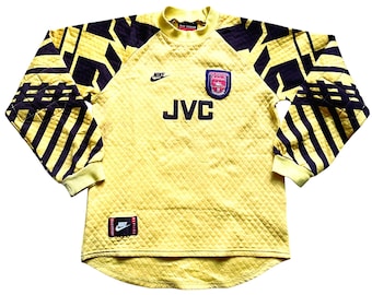 Vintage Arsenal Nike Goalkeeper Shirt 1995-97 (fair) Adults XS / Youths see below
