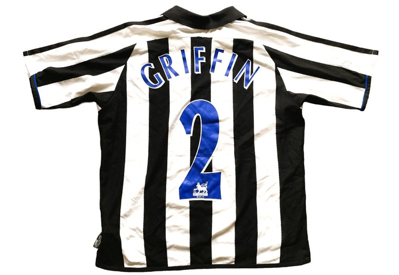 Newcastle Hemmatröja 2003-05 GRIFFIN 2 (rättvis) Vuxna XS / LPojkar 152 på etiketten bild 1