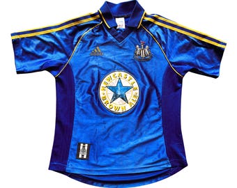Vintage Adidas Newcastle Away Shirt 1998 -99 Adidas (fair) Adults XS / Youths 164
